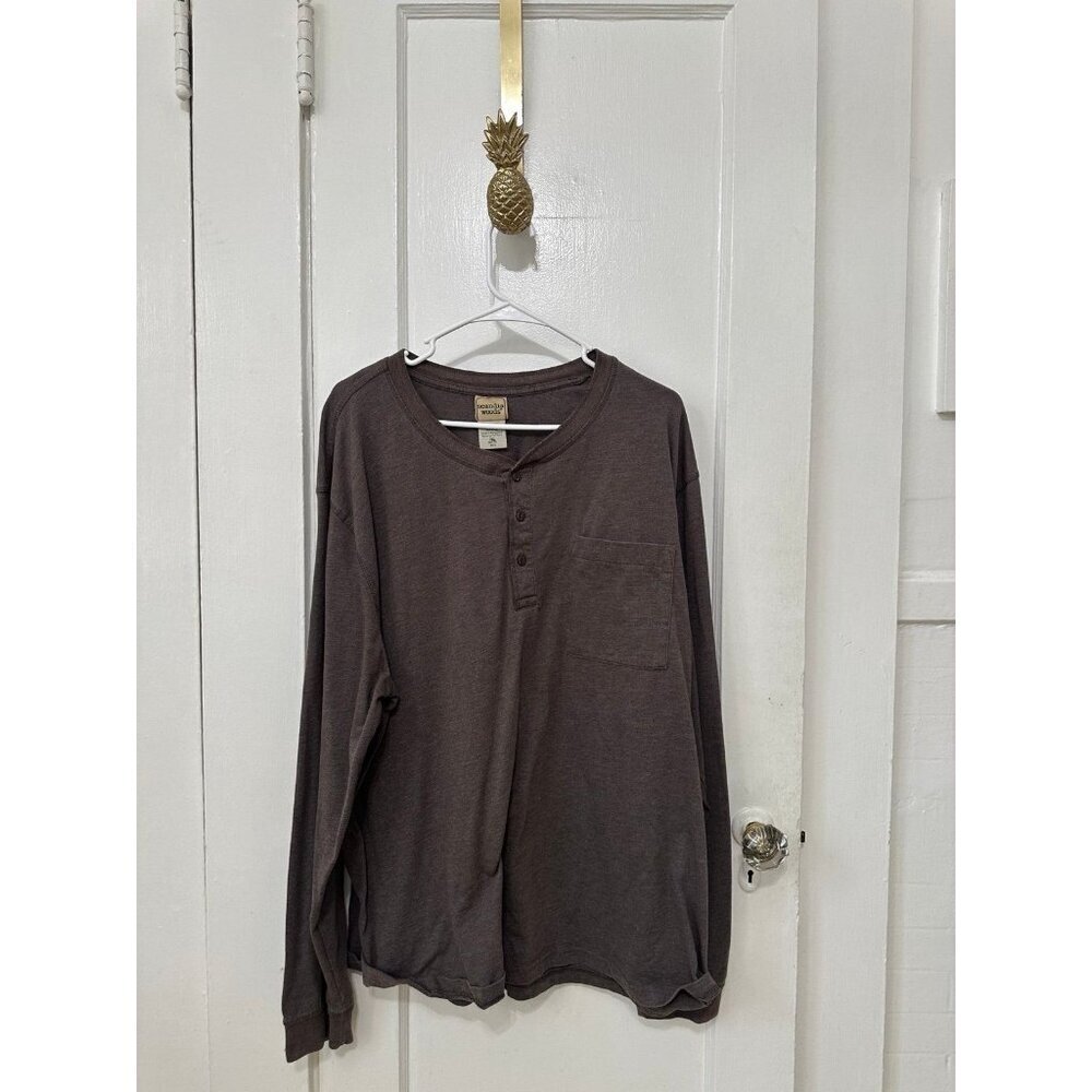 Scandia woods men’s size 2 – X large brown, long sleeve shirt